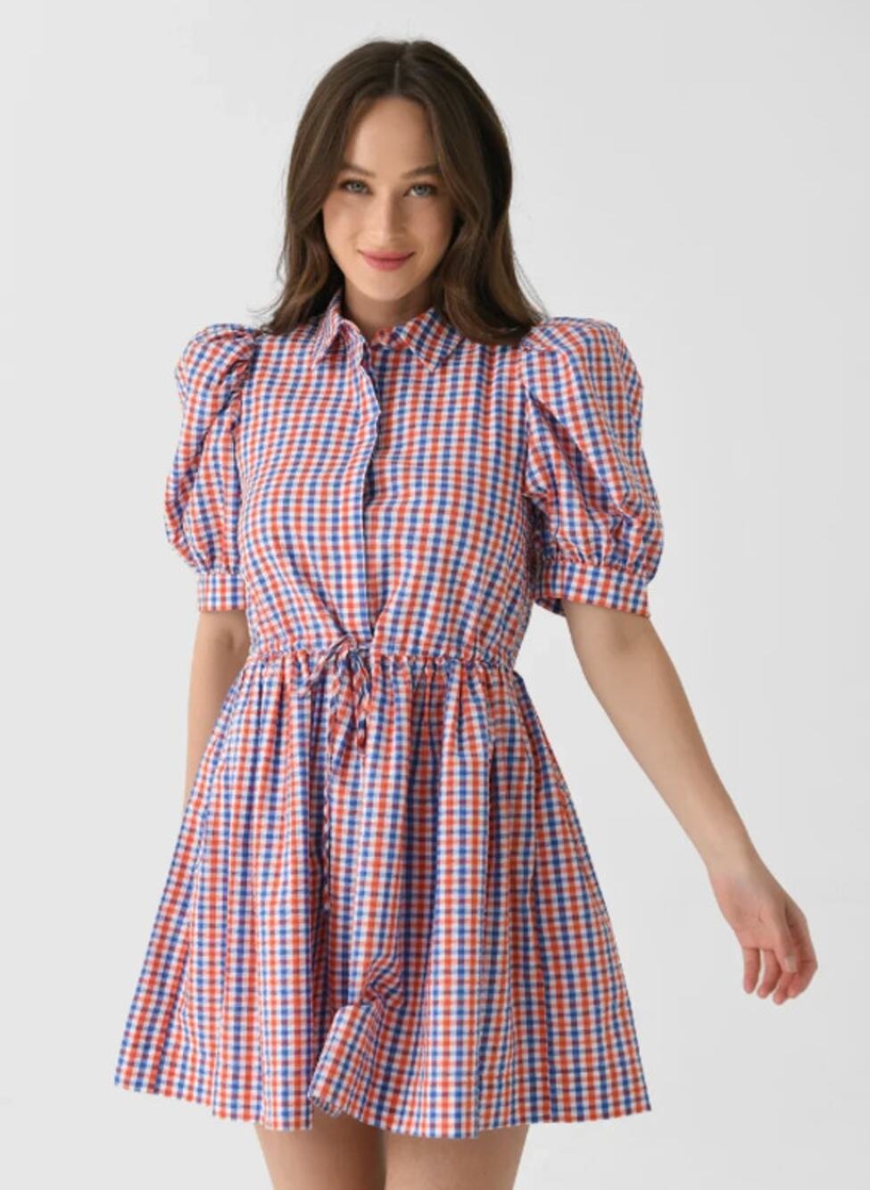 Hunter Bell McCauley Mini Puff Sleeve Dress size S small